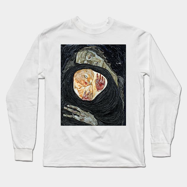 Egon Schiele Dead Mother I Long Sleeve T-Shirt by pdpress